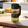 thumbnail image 1 of Glass Oil Pot With Large Capacity Leak Proof Soy Condiment Vinegar High Borosilicate Press Automatic Opening And Closing 550ml, 1 of 6