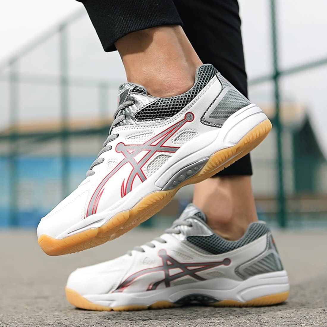 Tennis Shoes Can Running Shoes Be Used For Volleyball LAICAIW Non Slip  Sports Fitness Badminton Tennis Court Shoes For