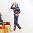 thumbnail image 5 of SYNPOS Family Matching Christmas Pajamas Set, Hooded Zippered Couple Matching Pajamas Set Onesies, 5 of 9