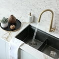 thumbnail image 5 of Stylish Siena 17 ¾" Ht Single Handle Brushed Gold Pull Down Kitchen Faucet K-135G, 5 of 9