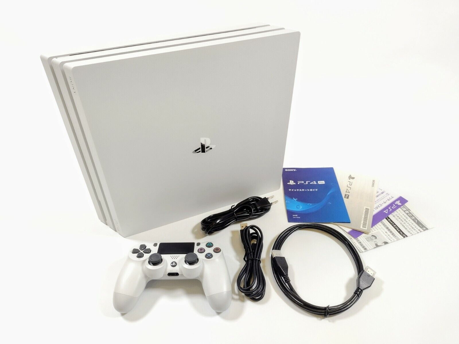 Sony PlayStation 4 PRO Glacier 1TB Gaming Console White with Red Dead  Redemption 2 BOLT AXTION Bundle Like New 