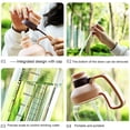 thumbnail image 4 of Greeniant Botella de agua de 1800 ml con vasos de agua de boca ancha con marca de tiempo y pajita para hombres y mujeres Botella de agua a prueba de fugas Kits de desorden para acampar Numero 3 Greeniant OD016133-03, 4 of 6