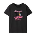 thumbnail image 1 of Camiseta para mujer con cuello redondo y elegante camiseta básica suave para viajes femeninos XL, 1 of 7
