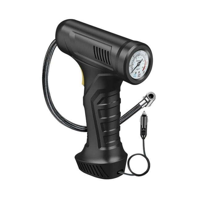 Portable Tire Inflator Air Compressor 150Psi With Analog Pressure Gauge 12V Dc Power For Car Tires 5.2X2.1X8.0 Inches 1.08 Lbs