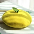 thumbnail image 3 of Jiibva Handmade Kawaii Beret Cartoon Beret Hat Green Leaves Fruit Berets French Style Beret Hats Cute Fruit Painter Hat Lolita Mori Cap for Women, 3 of 7