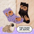 thumbnail image 3 of Foozys Unisex Crew Socks | Canine Small Dog Breed Novelty Socks (2 Pair) (Pekingese), 3 of 5