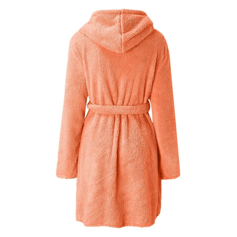 orange fluffy dressing gown Orange Bloom Dressing Gown Caroline Gardner