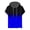 Blue, variant on Mens Shirts Big and Tall,Mens Workout Shirts Loose Fit Short Sleeve Hoodies Casual Stylish Drawstring Gradient Color Loose Pullover Shirts