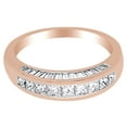 thumbnail image 2 of AFFY 1.33 Ct Princess Cut White Natural Diamond Anniversary Band Ring in 14k Rose Gold Ring Size - 11.5, 2 of 2