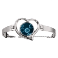 thumbnail image 1 of La ciencia azul celular patrón criatura Pulsera pulsera de joyería en forma de corazón Unbranded M, 1 of 3