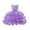1-Purple364, variant on Kiijoy Flower Girls Dress Girls Sleeveless Layered Birthday Party Princess Dress, Sizes 3-4