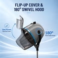 thumbnail image 4 of ZENSTYLE 1300W Floor Hair Dryer Rolling Salon Standing Bonnet Gray, 4 of 10