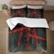 thumbnail image 1 of Juego de edredón doble de Deadpool para niñas y niños Juego de sábanas de tres piezas de Deadpool para hombres 173*218CM, 1 of 6