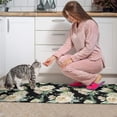 thumbnail image 3 of Pioneer Flower Floral Print Pattern Kitchen Rugs Sets Of 2,Anti Fatigue Kitchen Mat Rugs Non Slip Washable,Decorative Kitchen Floor Mats for Kitchen,Sink,Laundry,17"x30"+17"x47", 3 of 7