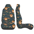 thumbnail image 4 of Fotbe Cute plant fox Pattern Automotive Seat Covers for Cars Trucks and SUVs – Car Seat Covers for Front Seats,Protective Seat Covers,Vehicle Seat Covers, Set of 2, 4 of 9