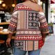 thumbnail image 5 of TaTaai Off-Shoulder Blouse Vintage Printed Women's Plus Size Fashion 3/4 Sleeve Elegant Flowy All Season Casual Top Gift, 5 of 6