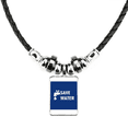 thumbnail image 1 of ahorrar agua collar a mano colgante de cuerda de cuero Unbranded M, 1 of 3