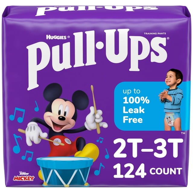 Pantalones de entrenamiento para ir al baño para niños, 2T-3T (7-15 kg), 124 unidades