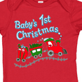 thumbnail image 4 of Inktastic Baby's 1st Christmas Train with Presents and Tree Boys or Girls Baby Bodysuit, 4 of 5