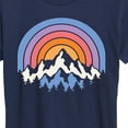 thumbnail image 3 of Instant Message - Sunset Mountains - Women's Short Sleeve Graphic T-Shirt, 3 of 6