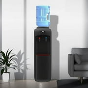 IKT Water Dispenser, Top Loading Water Cooler with Compressor Cooling, Child Safety Lock, Energy Saving, ETL Approved Hot and Cold Water, Black