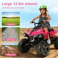 thumbnail image 4 of Neche 24V 2 Seater Ride on Toy, 4*200W Motors,9AH Battery Powered ,4-Wheeler Kids ATV with Bluetooth & LED lights, for Ages 3-8,Pink, 4 of 11