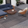 thumbnail image 4 of ATR ART to REAL Patio Composite Deck Tiles,Square Interlocking Floor Tiles,Set of 9,for Indoor and Outdoor,Coffee, 4 of 13