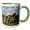 Green/White, variant on 3drose, Camargue Horse Foal, Mother, Camargue, France - Eu09 Aje0091 - Adam Jones, 11oz Two-tone Blue Mug