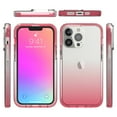 thumbnail image 6 of iPhone 13 Pro Max Case,Dteck Shockproof Rubber Bumper Hybrid PC Gradient Lightweight Slim Transparent Back Cover without Screen Protector For Apple iPhone 13 Pro Max 6.7-inch,Red, 6 of 7