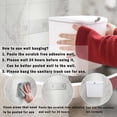 thumbnail image 3 of Sanitary Napkin Receptacle,Plastic White Wall Mounted Tampon Disposal Bin with, 3 of 5