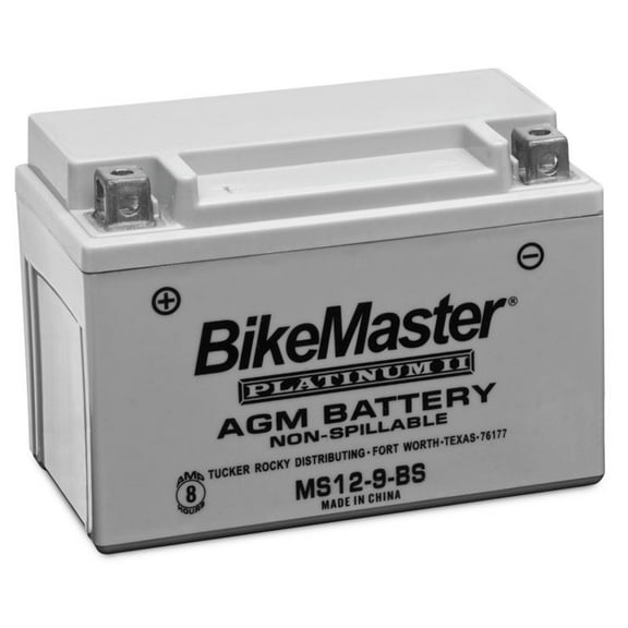 BikeMaster AGM Platinum II Battery MS12-9-BS For Suzuki GSF400 Bandit 1991-1993
