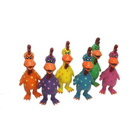 UPC: 0784369610017 | Multipet Latex Rooster Dog Toy  Assorted Colors  11.5