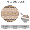 thumbnail image 6 of Boho Floral Design Stretch Tablecloth for Round Tables, Fits 38"-42", 44" Spillproof Cover for Thanksgiving Dinner Table, 6 of 7