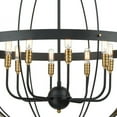 thumbnail image 5 of Elk Lighting 15287/8 Pendants Matte Black and Satin Brass Metal Caldwell, 5 of 5