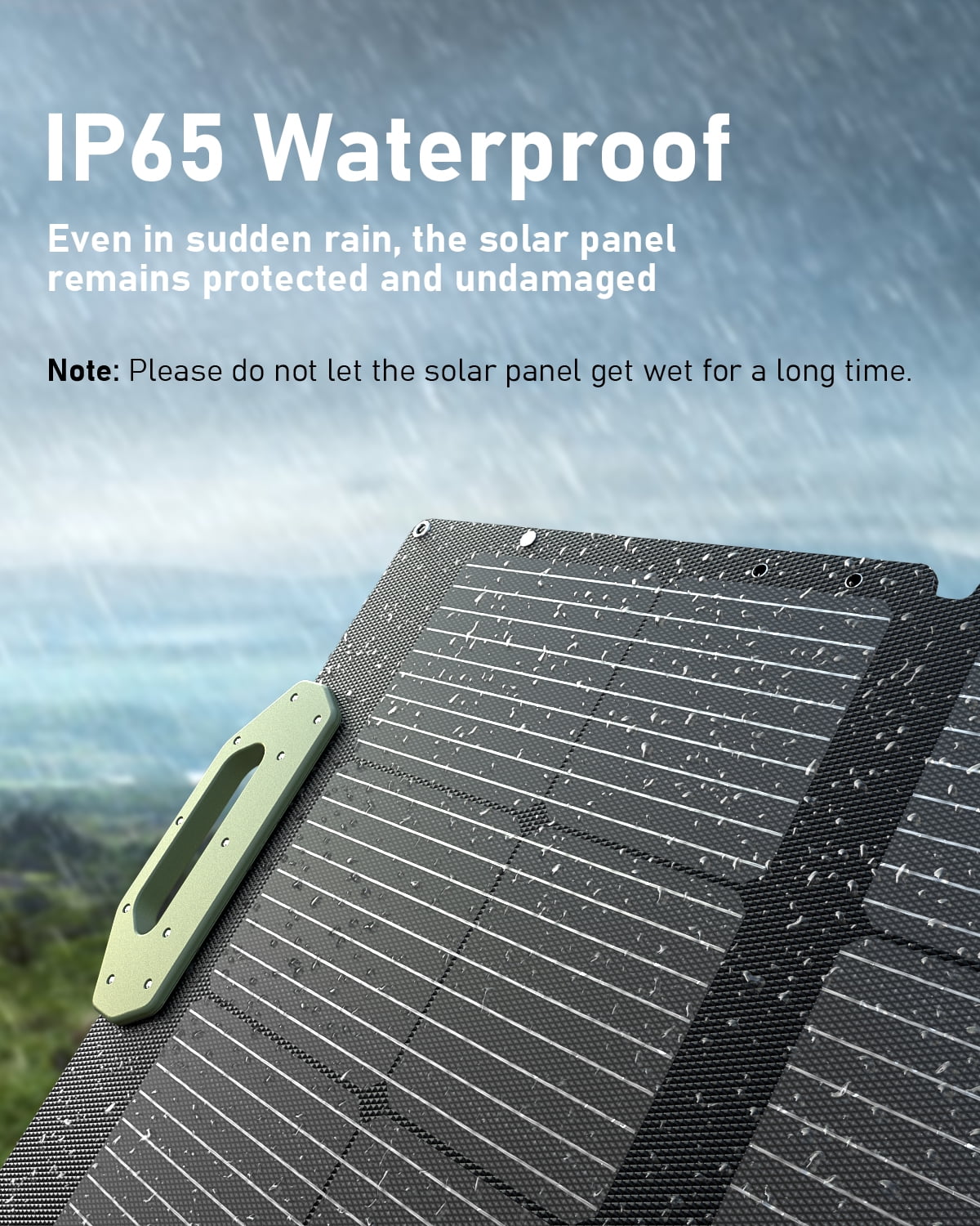 EASYLONGER 110W Foldable Solar Panel ESP110, Portable Solar Charger for ES960, ES720, ES400 AIR, Power Station, Camping, Fishing, Outdoor, RV and More