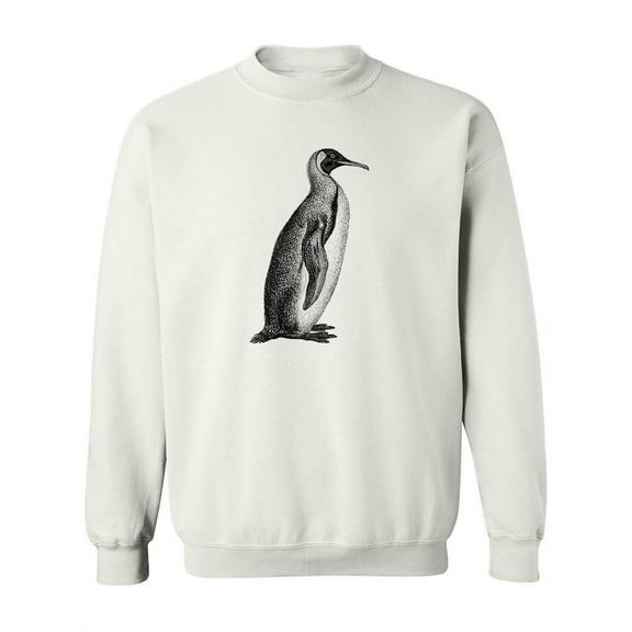 King Penguin Sketch Sweatshirt Women -Image by Shutterstock, Female Medium