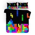 thumbnail image 2 of 3D Game Color Blocks Kids Quilt Cover Set Bedding Set Duvet Cover Pillowcases, 2 of 3