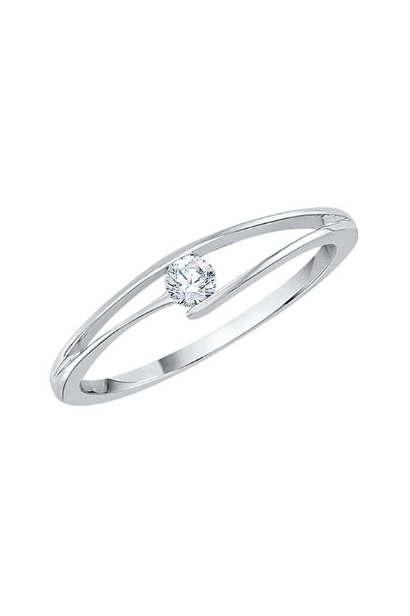 Diamond Fashion Ring in 10K Gold (1/10 cttw) (I-Color, SI3-I1 Clarity)