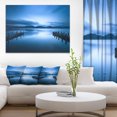 thumbnail image 1 of Design Art - Mer Bleu Foncé et Piliers, 1 of 3