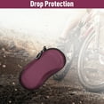 thumbnail image 6 of Fintie Sunglasses Case, Hard EVA Shell Shockproof Sport Glasses Case with Metal Carabiner Travel Zipper Eyeglasses Case, Dark Purple, 6 of 8