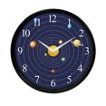 thumbnail image 1 of Universe Clock Creative Non-Ticking Planet Wall Clock for Home Living Room, 1 of 8