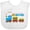 AA-White, variant on Inktastic I am the Cutest Big Brother - Train Boys Baby Bib