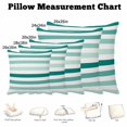 thumbnail image 5 of Throw Pillow Covers, Teal Ombre Grey Striped Decorative Throw Pillow Covers 20x20 Inch, Farmhouse Stripe Modern Square Linen Pillow Cases for Couch/Living Room/Sofa, 5 of 9
