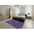 thumbnail image 4 of Ahgly Company Indoor Rectangle Mid-Century Modern Purple Oriental Area Rugs, 7' x 9', 4 of 6