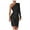 Black, variant on Prolriy Sequin Dress for Women Long Dress Shoulder One Sequin Ruched Shoulder Fashion Women Cold Sequin Solid Dress Holiday Dresses for Women 2024 New Years Eve Dress Silver XXL