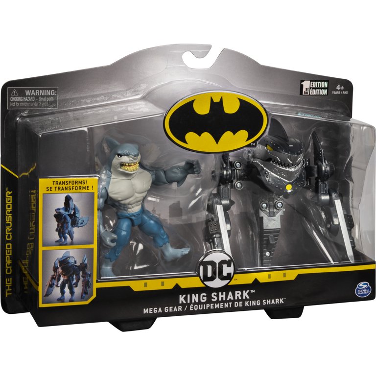 Batman 4-Inch King Shark Mega Gear Deluxe Action Figure with