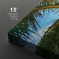 thumbnail image 5 of wall26 Canvas Print Wall Art Set Palm Trees &amp; Boat on Blue Beach Nature Wilderness Photography Realism Rustic Scenic Relax/Calm Multicolor for Living Room, Bedroom, Office - 16"x24"x3 P, 5 of 7