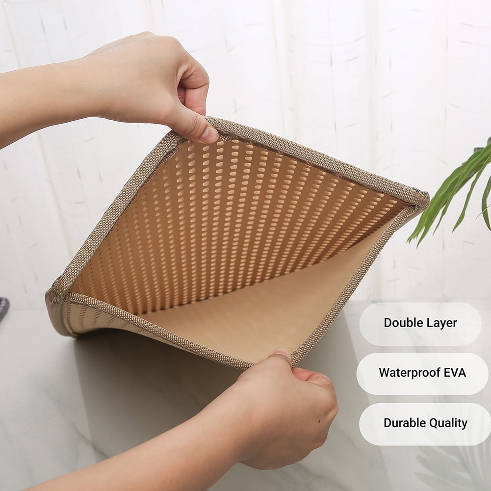 Pefilos Double Layer Anti Tracking Waterproof Cat Litter Trapping Mat Yellow Pefilos Double Layer Anti Tracking Waterproof Cat Litter Trapping Mat Yellow