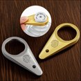 thumbnail image 2 of Bottle Opener - Magnetic Fridge Opener Design, Durable Metal Tool for Home, Kitchen, or Bar Accessories 2Pack（(Silver)+gold）, 2 of 5