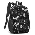 thumbnail image 2 of Bat and Sun Gothic Pattern 17" School Backpacks for Teens,Waterproof Oxford Fabric,S-Shape Padded Straps for School,Travel,Hiking,Camping, 2 of 6